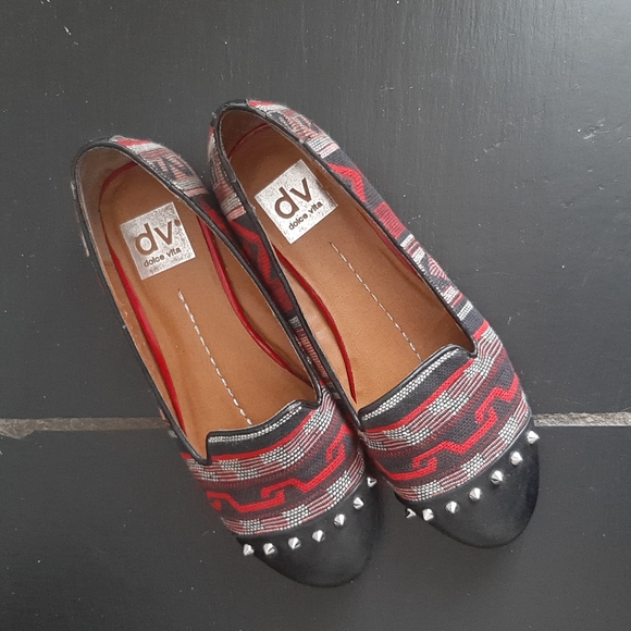 Women's Dolce Vita By Anthropologie Flats With Studs Size 6 - Picture 1 of 6